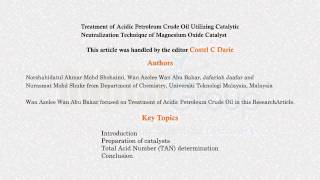 naphthenic acid cuts in crude oil reported by OMICS Group [upl. by Zoarah]