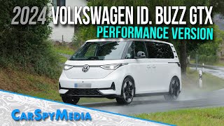 2024 Volkswagen ID Buzz GTX Prototype  Electric Performance Version Starts Testing At Nürburgring [upl. by Nalrah]