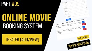 09  Theater  Cinema Add amp View  Online Movie Booking System in PHPMYSQL  UrduHindi [upl. by Skilken]