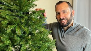 Realistic Christmas Tree Review amp Set Up  Amazon Purchase  National Tree Company Dunhill Fir [upl. by Harrie]