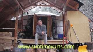 Wood Stove  Yurt  Warmth [upl. by Hamian]