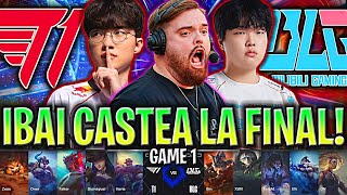 IBAI CASTEA LA FINAL DEL MUNDIAL😱  T1 vs BLG Game 1 GRAN FINAL WORLDS 2024 IBAI ESPAÑOL [upl. by Nnyliram]