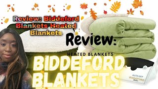 Review Biddeford Blankets Heated Blankets [upl. by Ginnie]