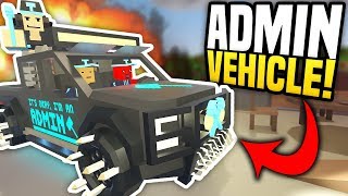 AMAZING ADMIN VEHICLE  Unturned Custom Car  Customizing An Admin Vehicle [upl. by Chucho460]