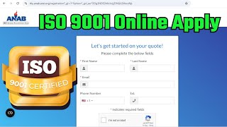 How to Apply for ISO 9001 Certification Online [upl. by Asilim]