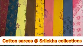 Cool Cool Summer Special  Hand printed  Pure Cotton Sarees  Best price [upl. by Atika]