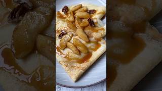 Crepes with Apples and Caramel fypシ゚viral food cooking shortsfeed short shortsviral shorts [upl. by Enileuqcaj]