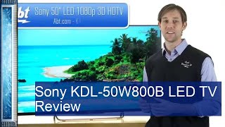 Sony KDL50W800B LED TV Review [upl. by Haduhey]