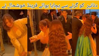 Khushal khan saved Dananeer Mobeen From falling  Love  Couple  9th Hum Style awards 2024 [upl. by Ylirama]