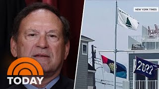 Justice Alito under fire for ‘Appeal to Heaven’ flag flown at home [upl. by Godden479]