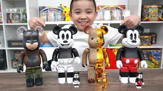 4 New Bearbricks to the collection Calvin CKN [upl. by Kippie]