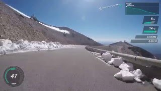 Mont Ventoux  Malaucène full descent with gauges max 87kmh  GoPro 1080p60 [upl. by Einahpats]