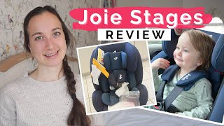 JOIE STAGES CAR SEAT REVIEW  FULL REVIEW OF JOIE STAGES CAR SEAT  FEATURES FITTING PROS amp CONS [upl. by Nets]