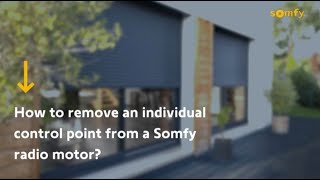 How to Remove a Control Point From a Somfy Radio Motor [upl. by Anomas]