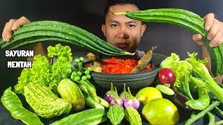 MUKBANG SAYURAN MENTAH  LALAPAN MENTAH  LALAPAN SEGAR [upl. by Petey]