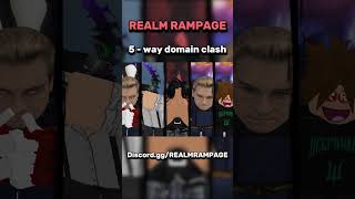 Realm Rampage 5 way DOMAIN CLASH roblox tsb [upl. by Ynohtnacram]