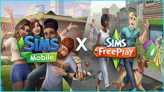 THE SIMS MOBILE X FREEPLAY  QUAL O MELHOR [upl. by Enelyahs]