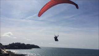 Parapente  Entrainement Virage dynamique  Atterro  Paragliding dynamc bend landing  France [upl. by Ecirtael]