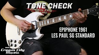 TONE CHECK Epiphone 1961 Les Paul SG Standard Demo [upl. by Egidio]