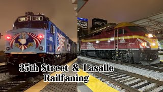 Metra Railfaning 35th Street amp Lasalle Street Evening Rush Railfaning 111424 [upl. by Jobina376]