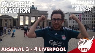 Arsenal 34 Liverpool  Redmen Presenter Search  Chris Morrin Match Reaction [upl. by Kassab283]