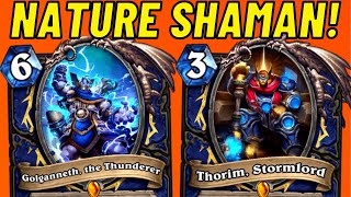 Hearthstone Titans Nature Shaman OTK META BREAKER [upl. by Zwart]