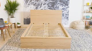 How To Build An Ikea MALM Bed Frame  How To  House Beautiful [upl. by Upali209]