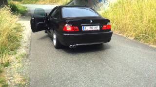 BMW E46 325Ci Sound  Schmiedmann Header Straight Pipes [upl. by Licastro]