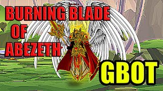 AQW Burning Blade of Abezeth 30 Damage Bot Grimoire [upl. by Annoled]