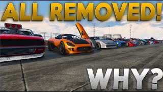 SHOWCASING ALL OF THE REMOVED CARS [upl. by Coates]