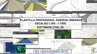 PLANTILLA PRO DISEÑO URBANO CIVIL 3D [upl. by Brechtel587]