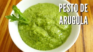 Pesto de Arúgula y Almendras  Receta de Salsa Pesto [upl. by Amoreta647]