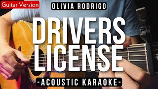 Drivers License  Olivia Rodrigo Karaoke Acoustic High Quality Audio [upl. by O'Dell509]