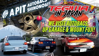 Tegiwa in Japan – Day 1 We visit Autobacs Up Garage amp chase the sun set at Mount Fuji Part 2 [upl. by Ahsiral]