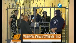 Estudiantes toman el rectorado de la UCA [upl. by Blount]