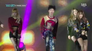 161226 TEN LISA Seulgi Jinyoung Yugyeom Jimin Dance Performance  2016 SBS Gayo Daejun [upl. by Torrence]