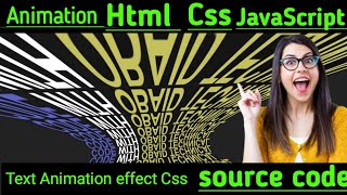 Make Css Creative Text Animation Rotation Effects  Html Css amp js Projects  Typing Effects Code [upl. by Maje]