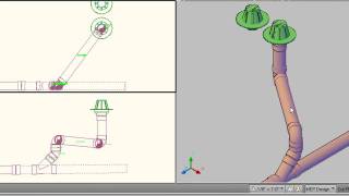 AutoCAD MEP 2010 Piping Basics  Video 2of2 [upl. by Dnomra883]