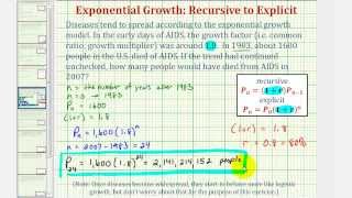 Ex Application  Find an Explicit Equation for Exponential Growth to Make a Prediction [upl. by Toogood]