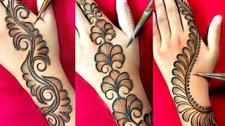 Top stylish back hand mehndi design  easy mehndi design  simple mehndi  mehndi design  mehndi [upl. by Paff]