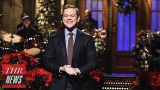 SNL Rewind Matt Damon Hosts Reprises Kavanaugh Role in Trump ‘Wonderful Life Sketch  THR News [upl. by Notnil]