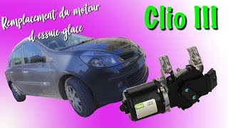 Remplacement moteur essuie glace clio 3 [upl. by Carol]