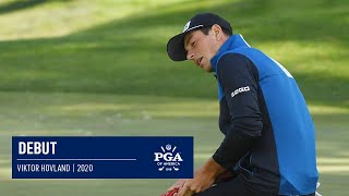 Every Shot from Viktor Hovlands Debut  2020 PGA Championship [upl. by Saalocin959]