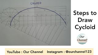 How to draw a Cycloid  Engineering Drawing [upl. by Elgna]