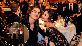 Kylie Jenner and Timothée Chalamet low key dinner date at Little Charli a pizza restaurant [upl. by Ginger773]