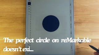 How to easily create a perfect circle on the reMarkable [upl. by Nooj]