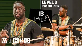 13 Levels of Drumming Easy to Complex  WIRED [upl. by Aillemac232]