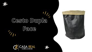 Cesto Dupla Face EXG Courino 12315  Preto [upl. by Smukler541]