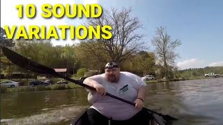 10 sound variations of a fat guy singing moana in a canoe [upl. by Maribelle]