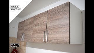 COMO HACER MUEBLE ALACENA PARA COCINA  PROYECTO MUEBLE [upl. by Hilly]